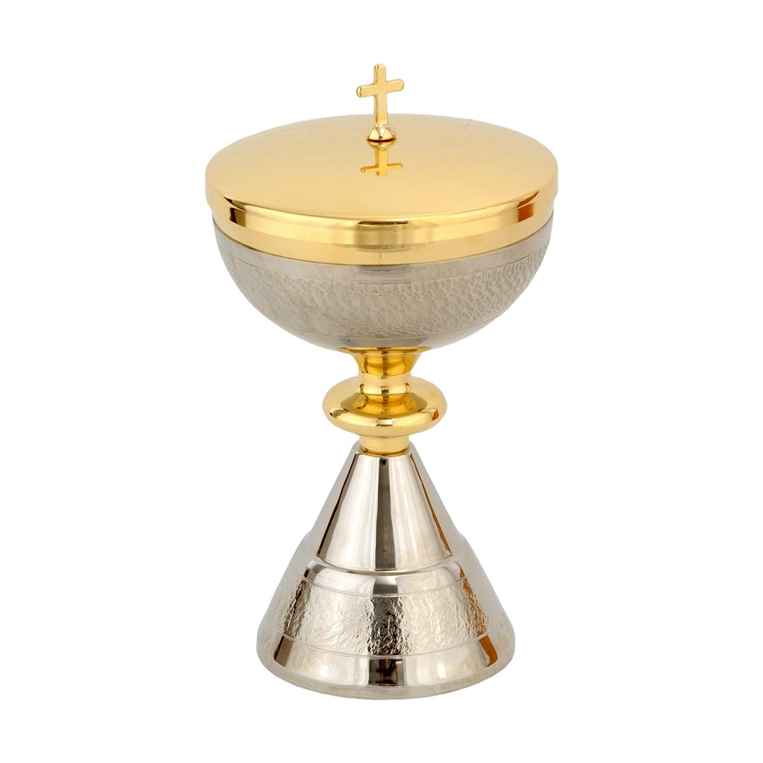Pisside Ziglinata con Fodera in Argento, altezza 19cm - Lux Dei - Vendita Articoli Religiosi