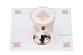 Set d'altare ricamato con simboli eucaristici - luxdei.it