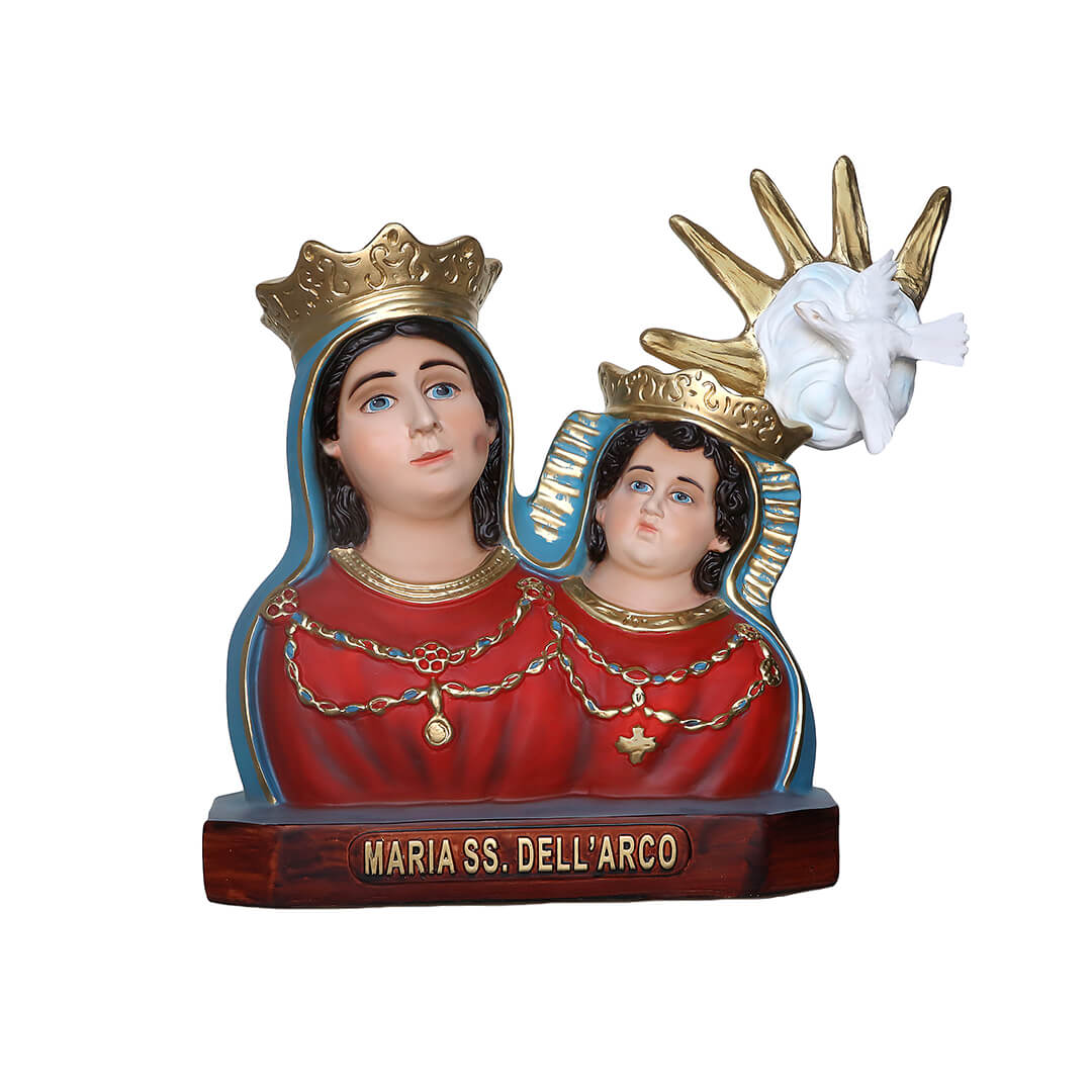 Statua Madonna dell'Arco, busto - 35cm - Lux Dei - Vendita Articoli Religiosi