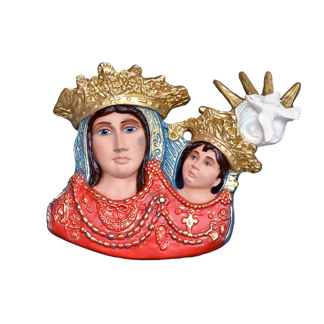 Statua Madonna dell'Arco, da parete - 35cm - Lux Dei - Vendita Articoli Religiosi