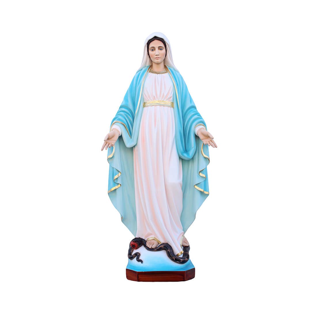 Statua Madonna Miracolosa con mani aperte - 100cm - Lux Dei - Vendita Articoli Religiosi