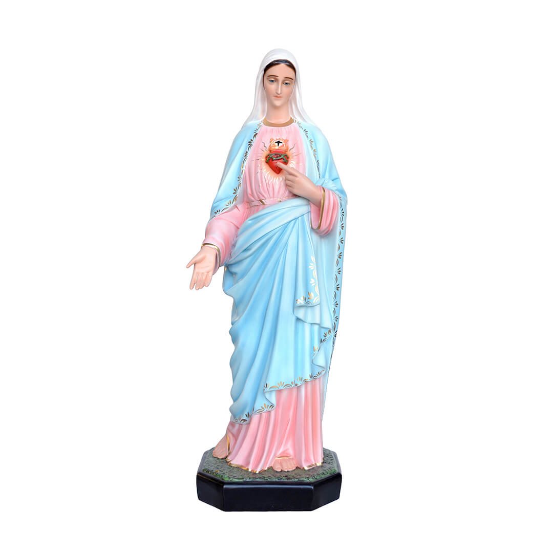 Statua Sacro Cuore di Maria - 110cm - Lux Dei - Vendita Articoli Religiosi