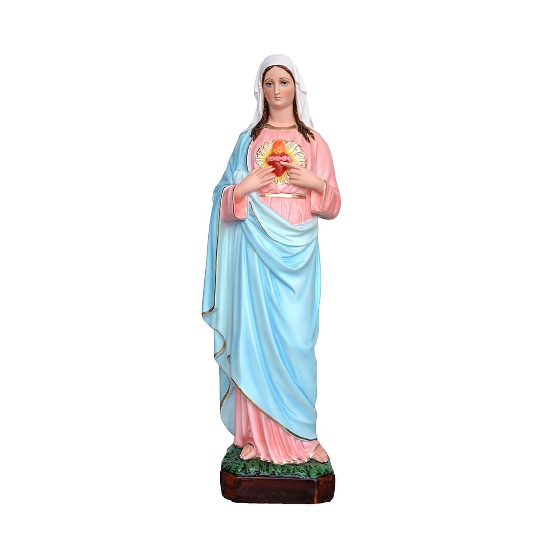 Statua Sacro Cuore di Maria - 65cm - Lux Dei - Vendita Articoli Religiosi