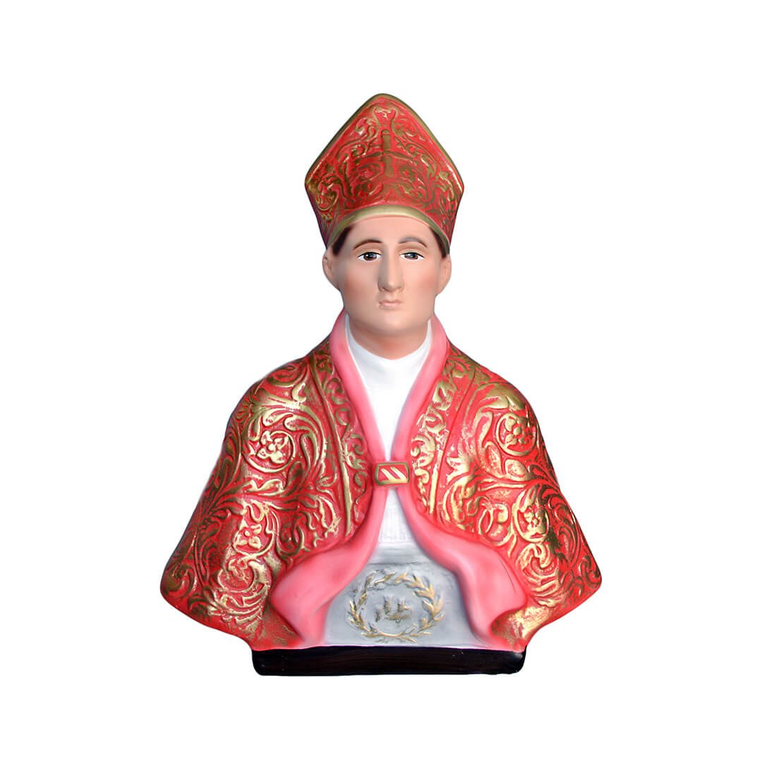 Statua San Gennaro - 35cm, busto - Lux Dei - Vendita Articoli Religiosi