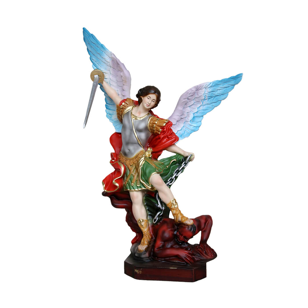 Statua San Michele, ali aperte - 40cm - Lux Dei - Vendita Articoli Religiosi