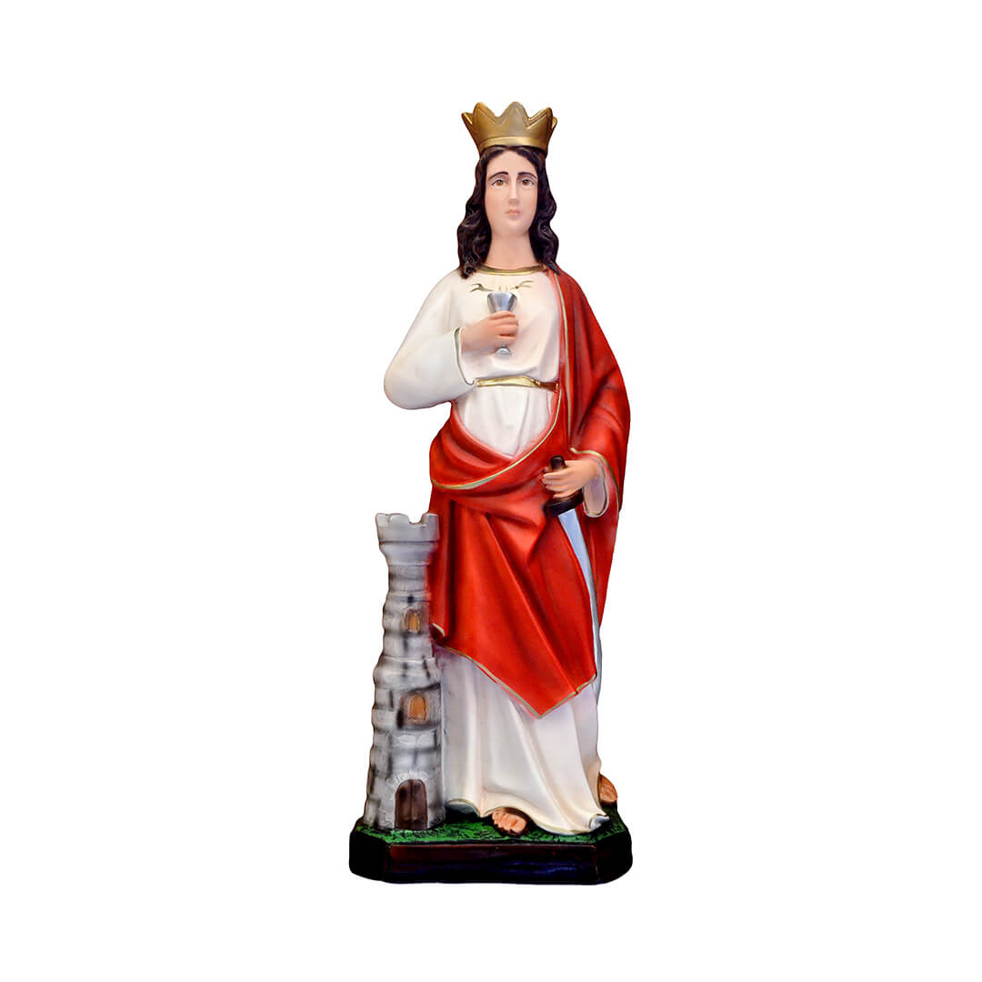 Statua Santa Barbara - 60cm - Lux Dei - Vendita Articoli Religiosi